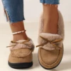 Winter Warm Cotton Slippers Women Faux Fur Thicken Plush Home Slides Woman Comfort Non Slip Indoor Floor Cotton Shoes Snow Boots 1