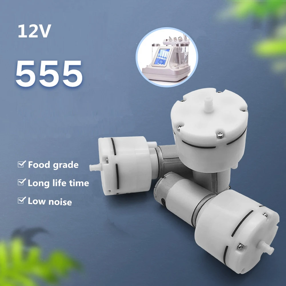 

1Pcs 555 Vacuum Air Pump DC 12V 12 L/Min Suction and Oxygen Increase Pump for Fish Tank Air Compressor Separator Dishwasher