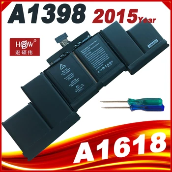New A1618 Battery For Apple MacBook Pro 15" Retina A1398 2015 Year 020-00079 MJLQ2LL/A MJLT2LL/A With Tools