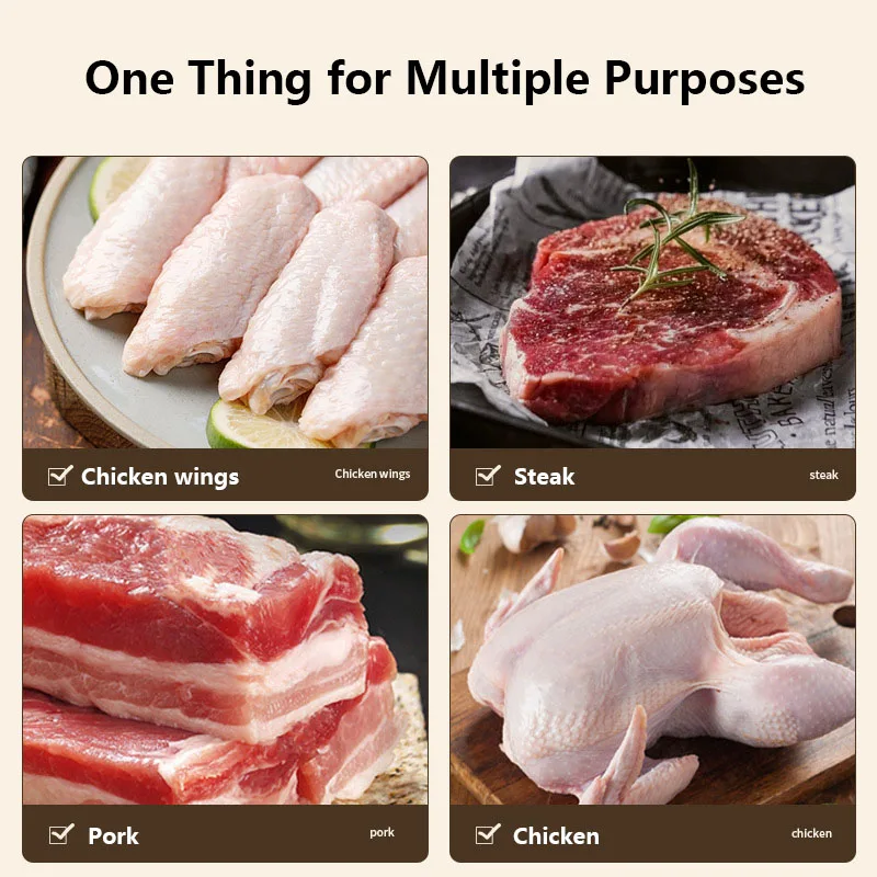 Stainless Steel Kitchen Tender Meat Needle Cooking Meat Tenderizer Tool Loose Needle Pork Chop Steak Hammer