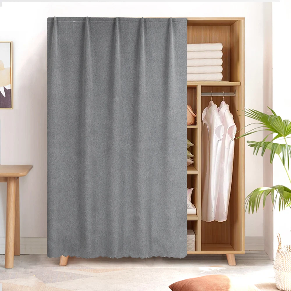 YanYangTian Door curtain Perforation-free magic tape household curtain partition kitchen bedroom privacy cabinet shade cloth