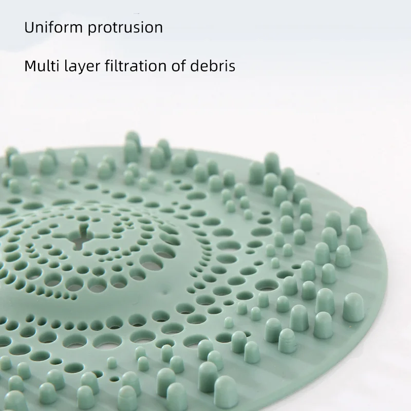Silicone Hair Filter Catcher Sink Anti-blocking Strainer Shower Floor Drain Stopper Kitchen Deodorant Plug Bathroom Accessories