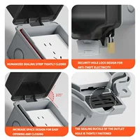 ​​IP66 Waterproof ABS Power Distribution Box | Outdoor 86 Type Surface-Mounted Switch Panel with Rain Cover​ 5