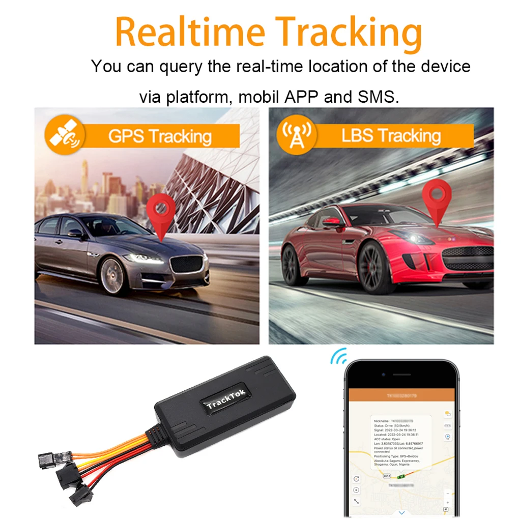 4G GPS Tracker CY06-4G For Car Motorcycle Vehicle Tracking Device With Cut Off Oil Power & Online Tracking Software