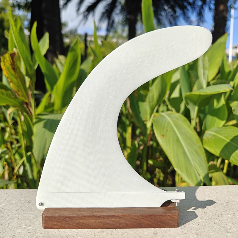 Popular Surf Single Fins High quality white color 9.5inch fiberglass fin center Longboard Fin