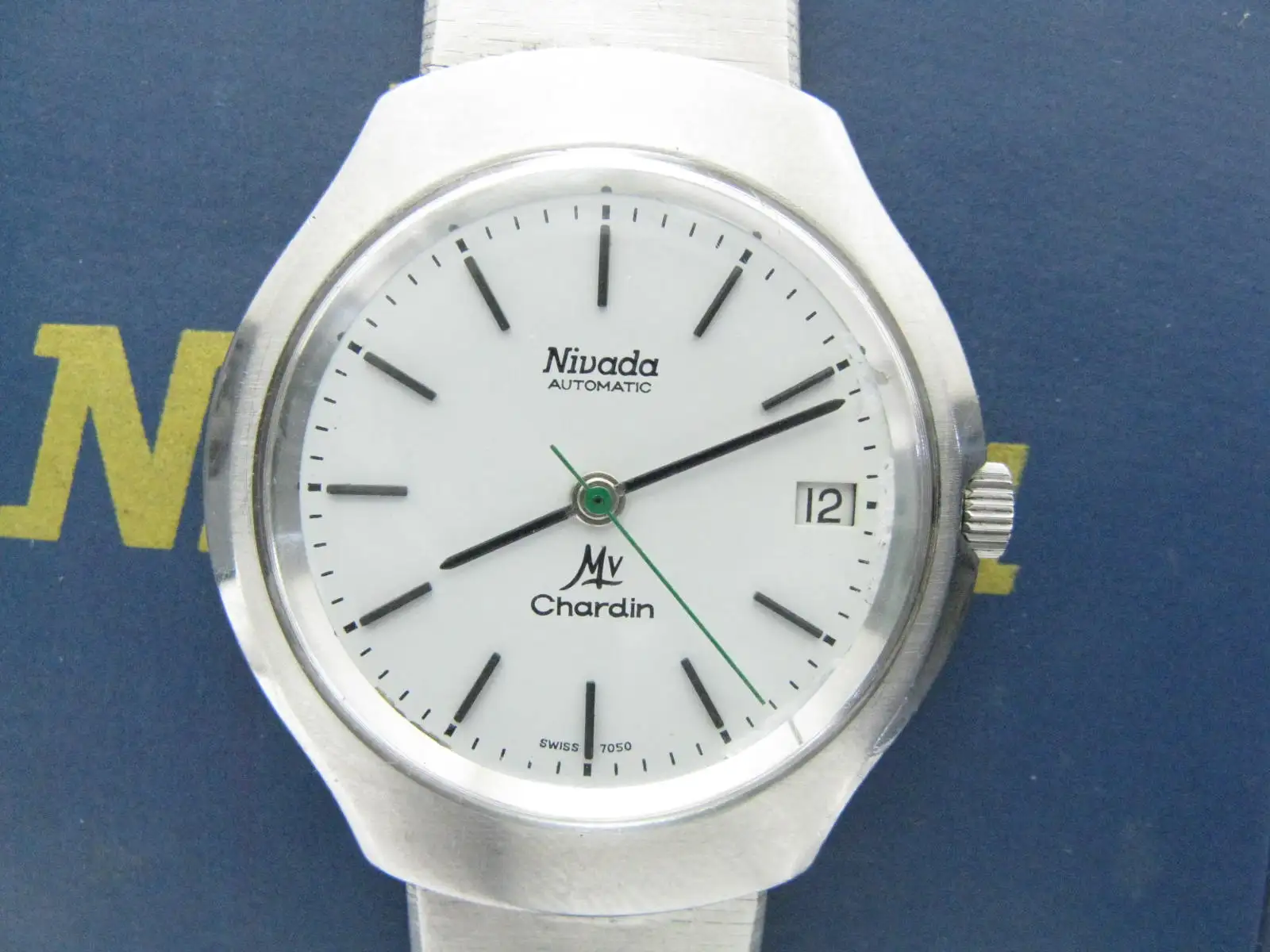 Orologio Da Uomo Semiautomatico Svizzero Originale Negli Anni 1980 (Movimento Speciale 1883)Nivada