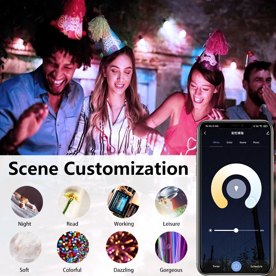 Tuya Smart Led Light Bulb Wifi Zigbee Bluetooth RGB 220V 110V