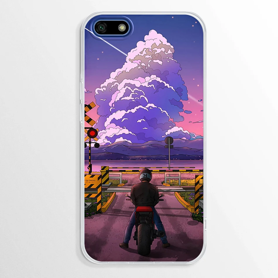 Stylish Marble Design Soft TPU Phone Case in Russian Edition