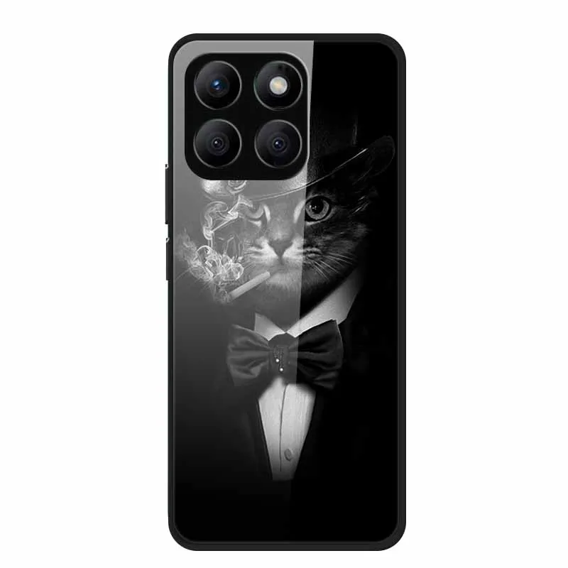 Enhanced Tempered Glass Protective Phone Case with Soft Bumper Design
