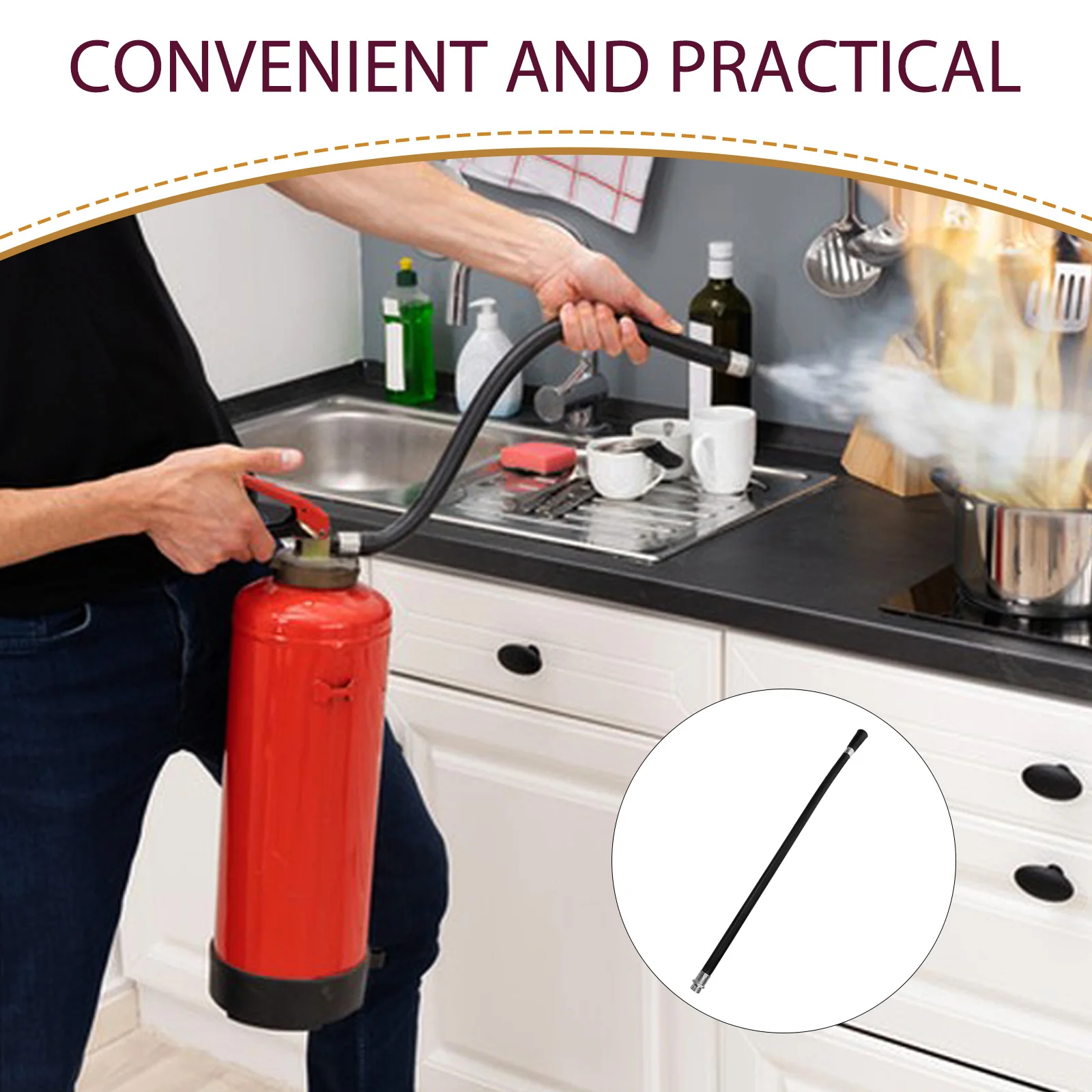 Fire Extinguisher Nozzle Hose Replacement File Tube Plastic Sprayer Hoses and Discharge