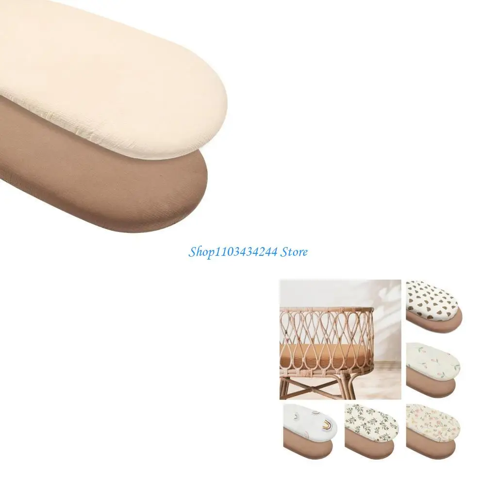 2xRemovable Cradles Bed Sheet Changing Pad Case Cover Protectors for Newborns