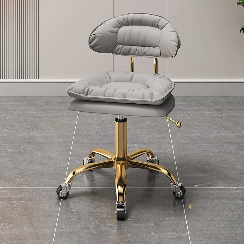 Treatment Backrest Professional Barber Chair Lounge Master Salon Chair Stool with Wheels Barbershop 의자 Silla Salon Furniture AA