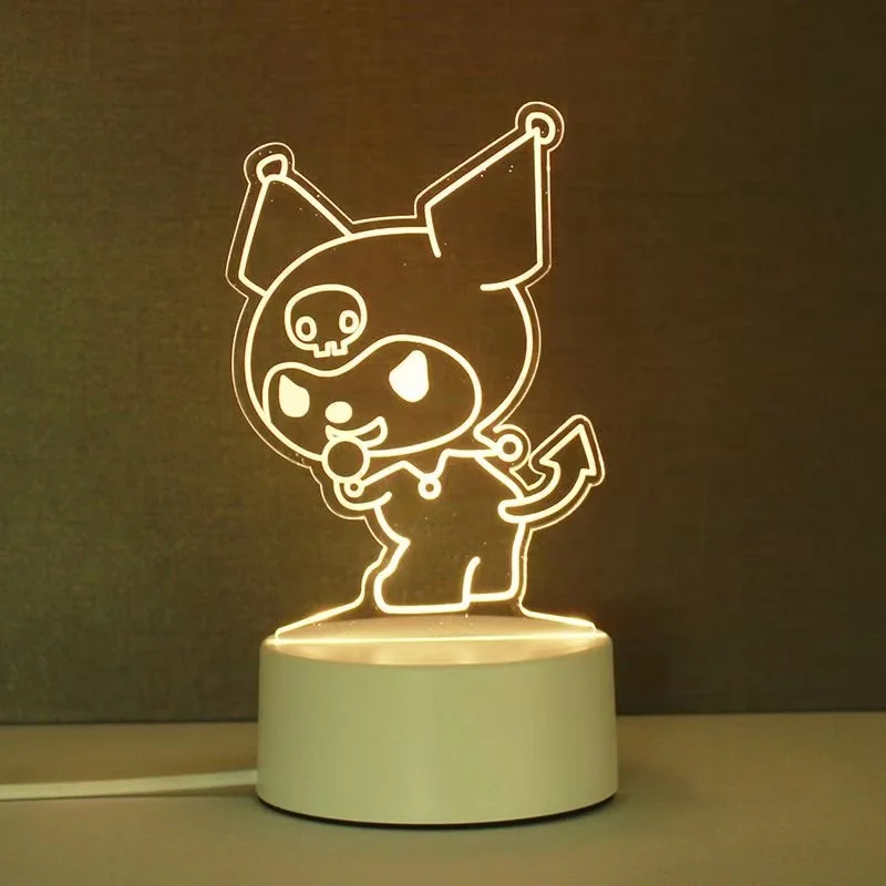 

Kawaii Lamp Cinnamoroll Kuromi Night Light Table Lamp Hello Kitty My Melody Desktop Decor Led Anime Bedroom Bedside Lamp