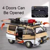 1:24 Mitsubishi‌ Delica Models Toys Cars with Light Sound Camping Off-road Vehicles Pull Back Miniature SUV Kids Birthday Gifts 2