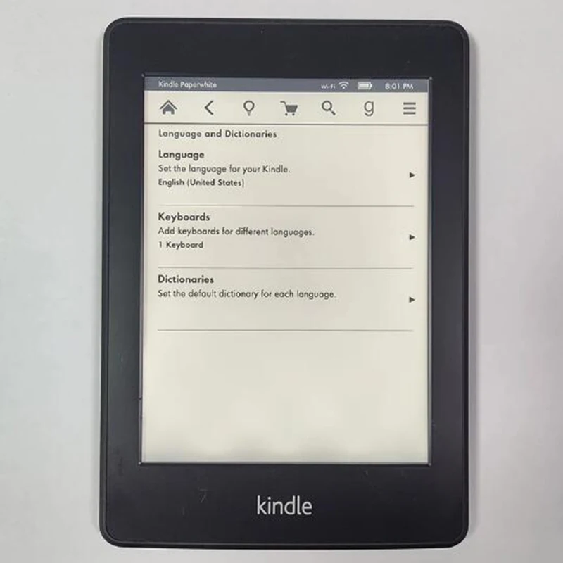 Kindle Paperwhite With Backlight Reading At Night 6 inch Ink Touch Screen E-ink Ebook Multinational Languages E-Book Reader images - 6