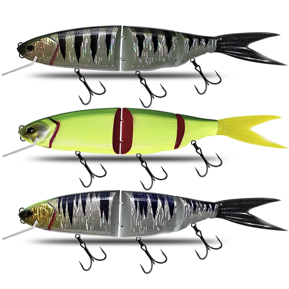 バスパイク,関節式フローティングスイムベイト,巨大なフローティング