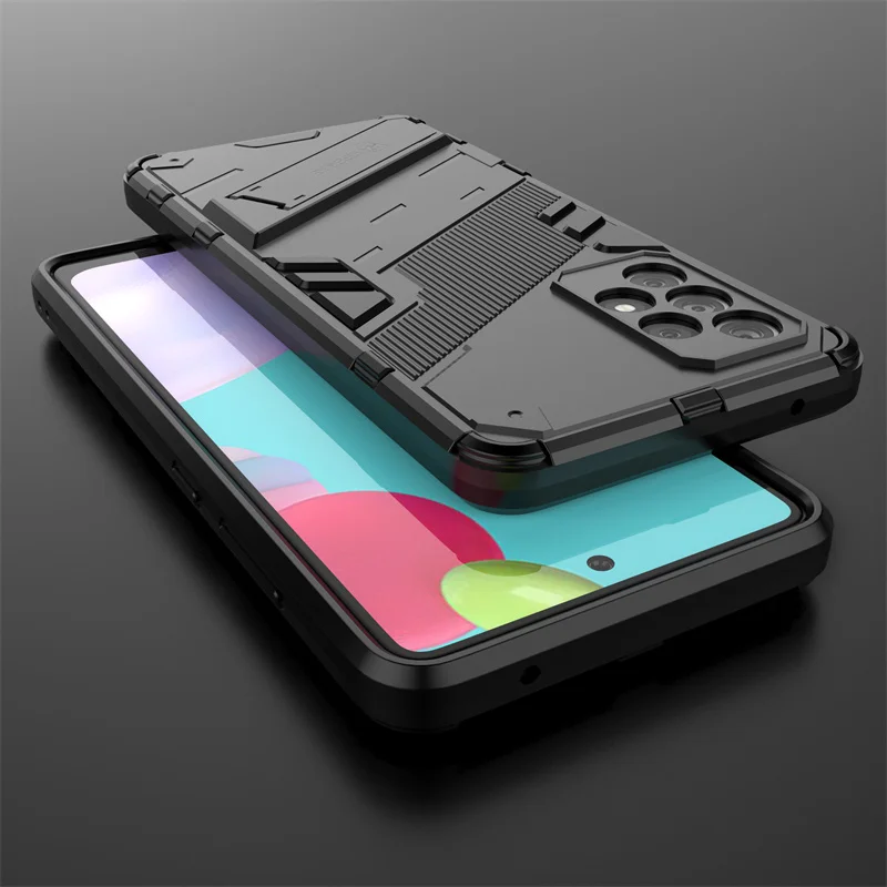 Armor Shockproof Phone Case with Magnetic Holder Stand and Back Cover
