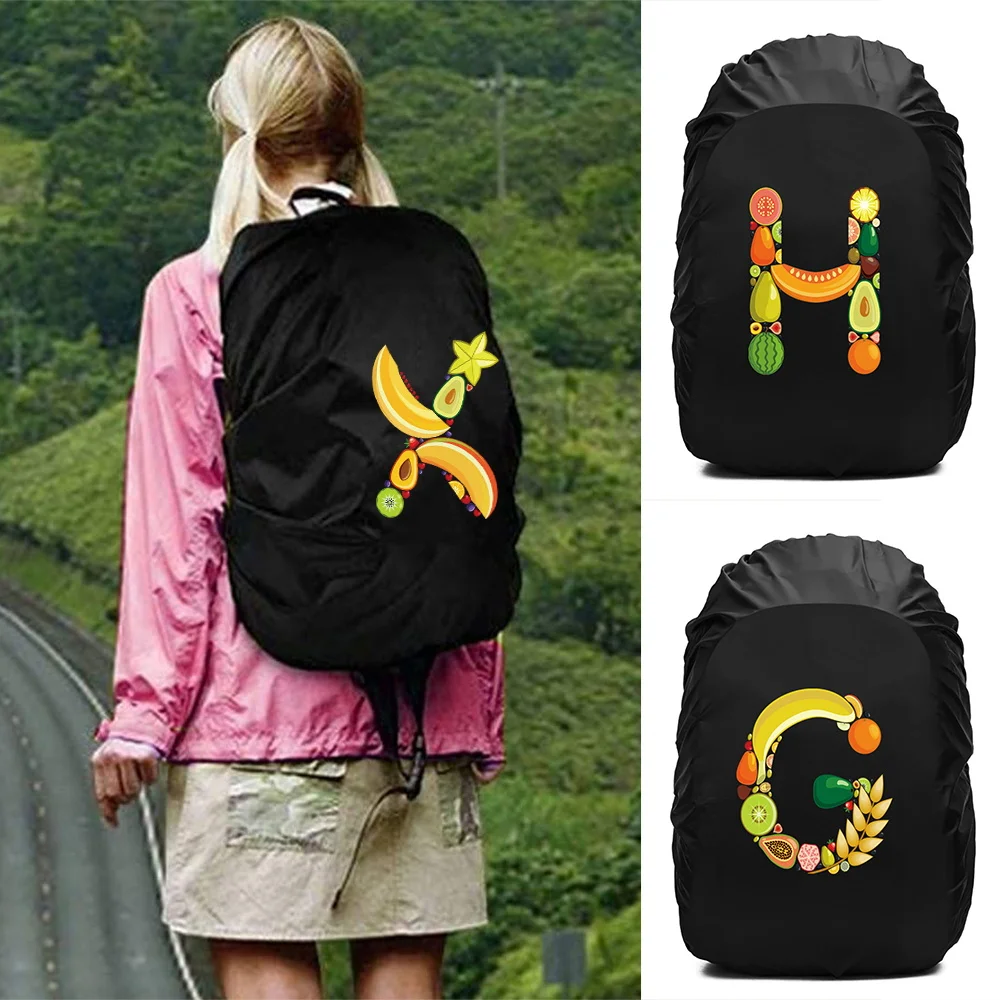 

Backpack Rain Cover 20L-70L Outdoor Foldable Dustproof Bag Light Raincover Fruit Pattern Camping Waterproof Protective Case