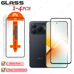 For Honor Power2 Glass Dust - Free Easy - Install Black Edge Screen Protector
