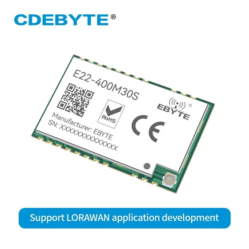 E22-400M30S LoRa SX1268 433MHz RF Module SMD IPEX Stamp Hole 1W High-Precision TCXO Wireless Data Transmitter and Receiver for rf wireless transceiver