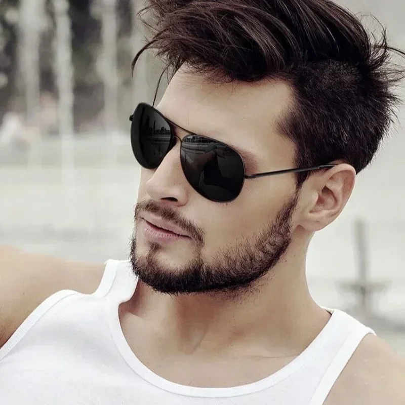 

Солнцезащитные очки UV400, Мужские поляризационные солнцезащитные очки, солнцезащитные очки для вождения для мужчин и женщин, винтажные черные солнцезащитные очки-авиаторы