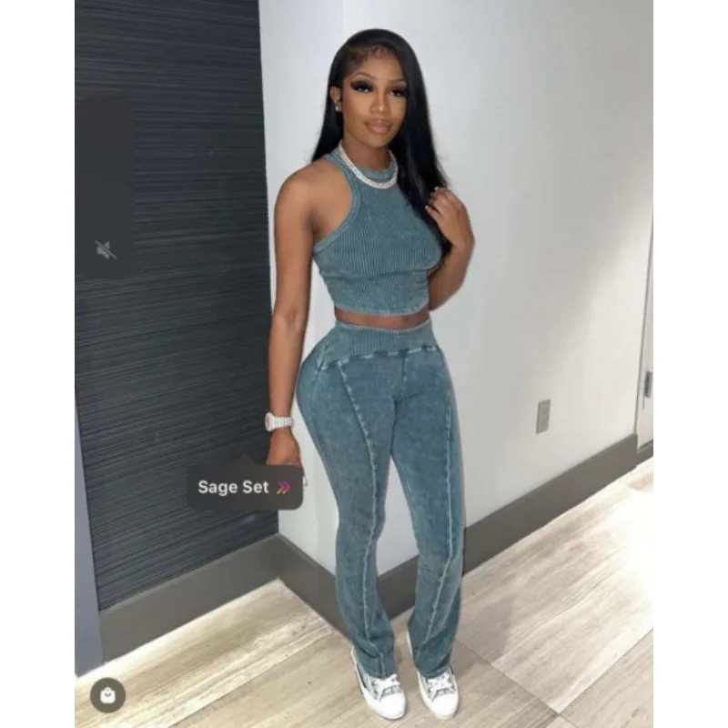 Striped Print Women 2 Piece Set Sexy Crop Top Bodycon Skirts Matching Set 2023 Summer Y2K Sweatshirts Casual 2 Piece Skirts Sets