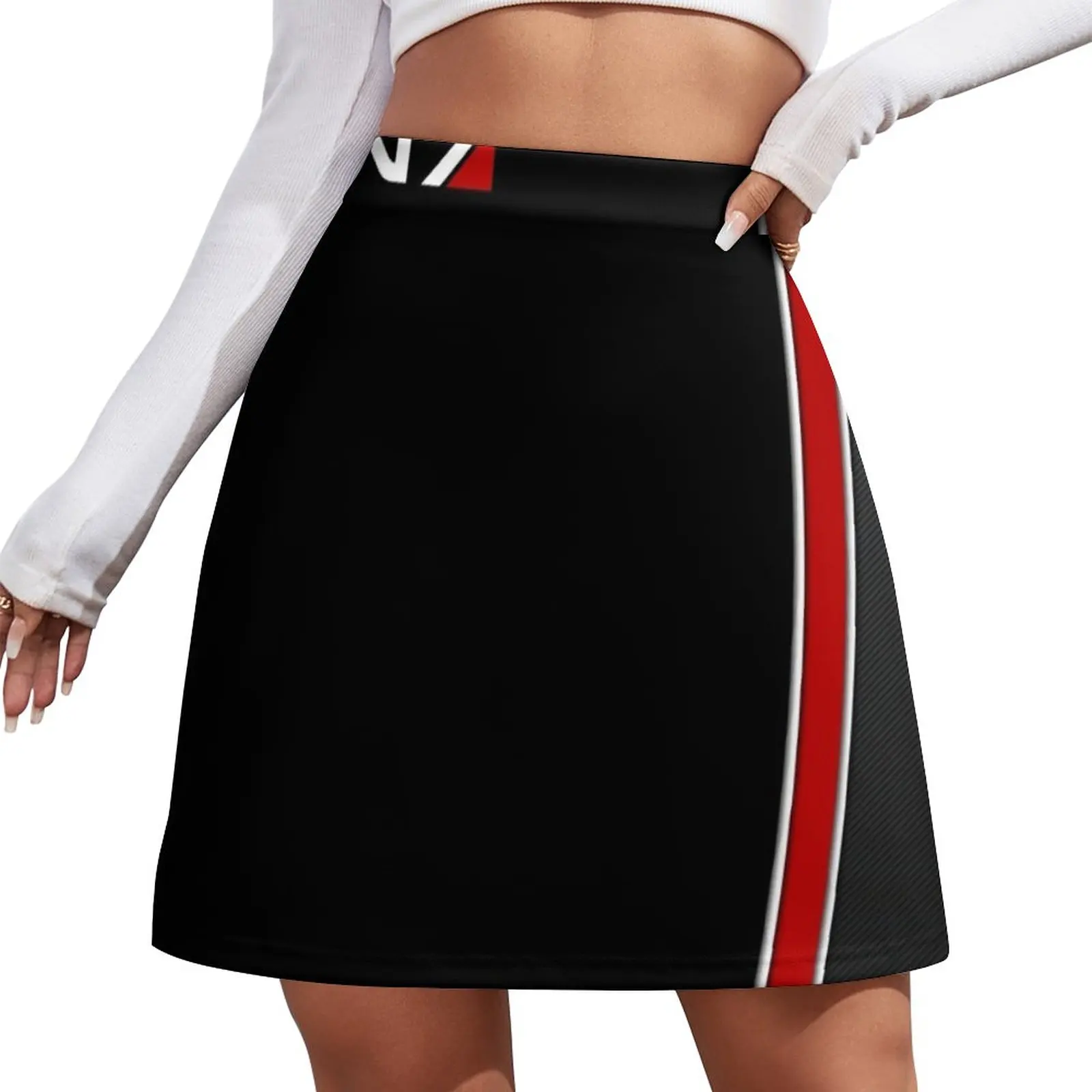 N7 Mass effect emblem! Mini Skirt womens skirts women's summer clothing 2024 Korean clothing mass effect том 1 уолтерс м