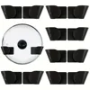 1/3/6Pairs Pot Lid Holder Wall-Mounted Hanging for Pan Pot Cover Rack Kitchen Organizer Plastic Stonego Kitchen Storage Rack 1
