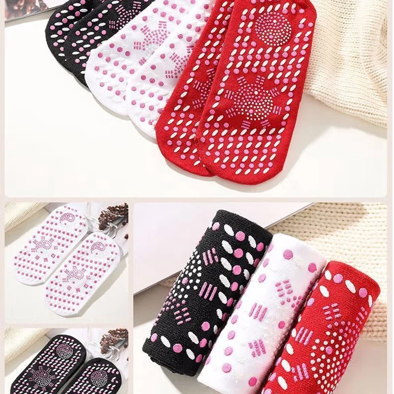 Magnetic Socks Unisex Self-Heating Health Care Socks Tourmaline Magnetic Therapy Comfortable and Breathable Foot Massager Warm