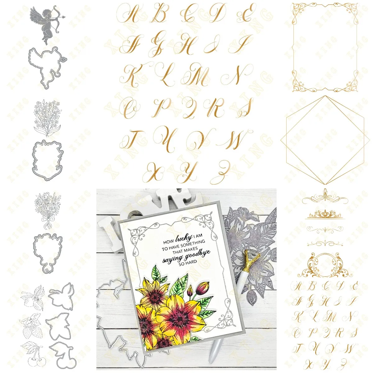 Fustelle Per Il Taglio Dei Metalli Solid Hot Foil Plate Scrapbook Diary Decoration Goffratura Cut Dies San Valentino Letterpress Fleurs Petite