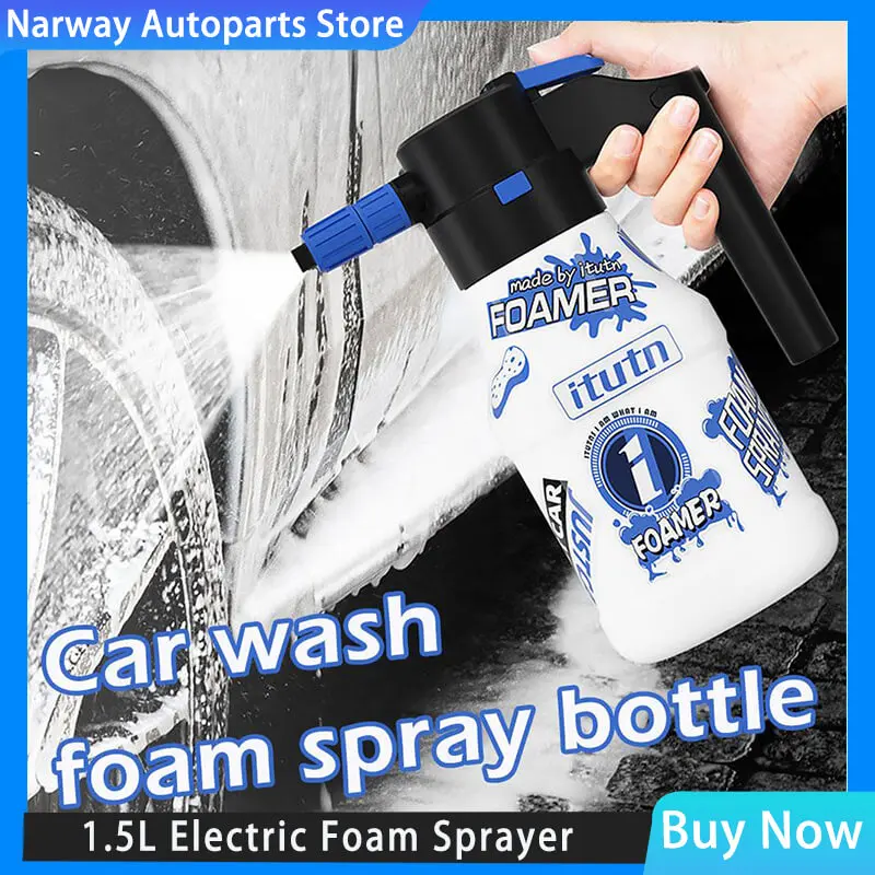 

Electric Foam Sprayer Car Wash Watering Foam Cleaner Multifunction Rechargeable Body USB Cleaning Car Supplies Car Foam Wash