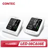 CONTEC Portable Automatic Digital Blood Pressure Monitor BP Monitor Monitoring Leval Sphygmomanometer Big LED Display 08C/08E 1