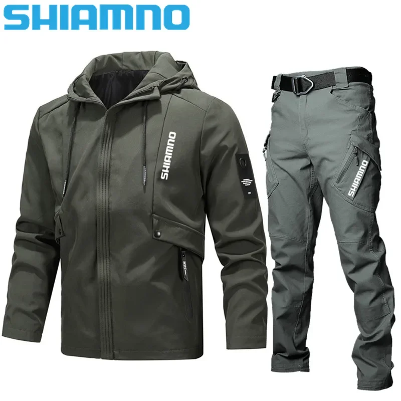 

Brand Outdoor Fishing Clothes Men Long Sleeve Fishing Suits Hooded Coat Waterproof Windbreaker Fishing Jerseys Outwear