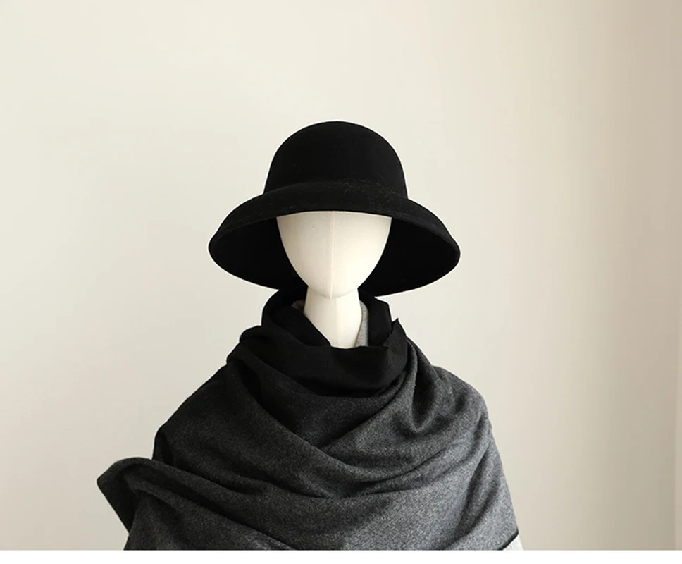 Chapeau En Feutre Style Hepburn Pour Femme - Classique, Léger Et Respirant, Tour De Tête 56-58 Cm - 11