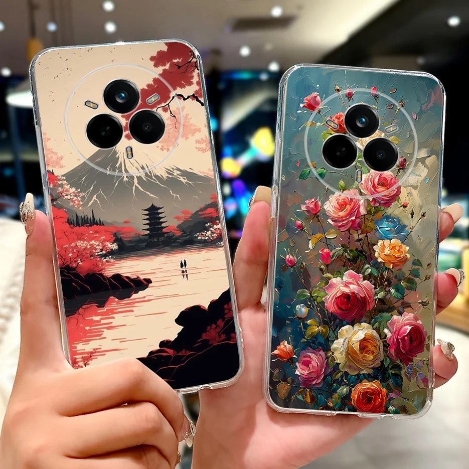 Beautiful Flowers Painted Soft Silicone Case - Enhanced Protection