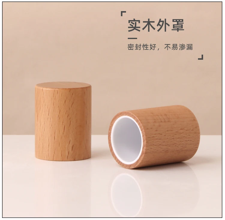 6pcs 30/50g Glass Cream Jars and 30-120ml Lotion Pump Bottles with Elegant Wooden Caps ... - SKU CBGS1131 - UGI Packaging