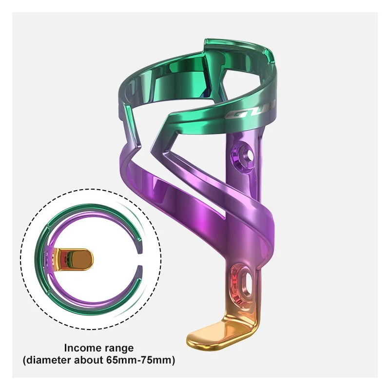 

Colorful Water Bottle Holder Plastic Mountain Bike Water Bottle Bracket Three Color Gradient Outdoor Cycling Accessories
