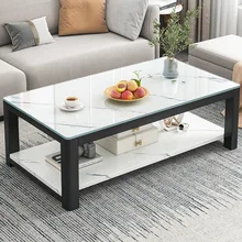 

Coffee Table Table Living Room Household Small Table Small Coffee Table Simple Small Apartment Tempered Glass Coffee Table