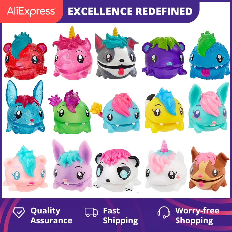Mattel Pooparoos Potty Pack Mystery Multipack 3 Figures Inside Purple Unicorn for sale online 
