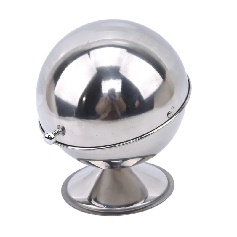 Stainless Steel Sugar Bowl Candy Bowl Spherical Kitchen Seasoning Boxes Bottle Flip Cup Baptism Sugar Can Jar Kitchen Tools