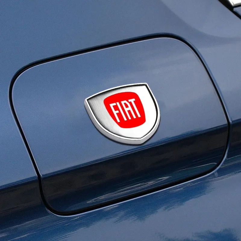 자동차 금속 3D 스티커 맞춤형 쉴드 자동차 후면 트렁크 쉴드 엠블럼 배지 스티커 피아트 500L 500X 판다 스틸로 두카토 팔리오용