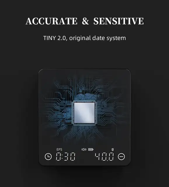 Mini Balance Intelligente Pour Café Expresso, Petit Format, Pour La  Cuisine, Minuterie Usb 2kg/0.1g, Mesure En G,oz,ml, Livraison Gratuite -  Cuisine Échelles - AliExpress