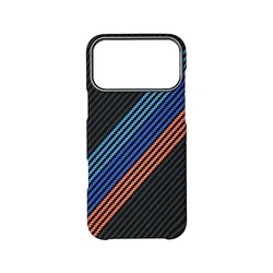 Carbon Fiber Abstract Geometric MagSafe Case with Alloy Armor and Military - Grade Shockproof Protection - iPhone 18 (XZ006880 - 1)