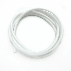 Flexible Food Grade Silicone Tube - 1 Meter, Soft Rubber Hose for Drinking and Water Connection (WHITE)
