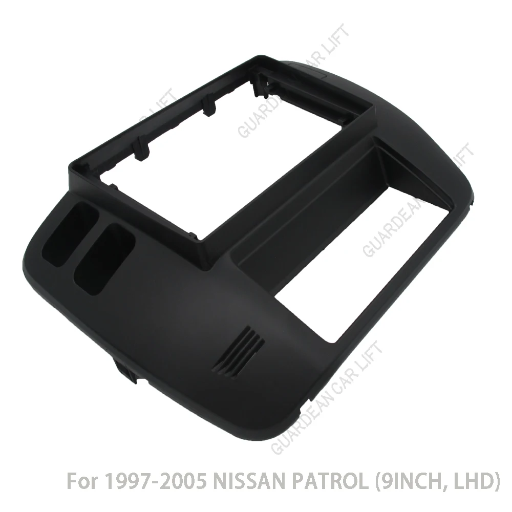 닛산 순찰 1997-2005(9 인치) 자동차 라디오 Fascias GPS MP5 안드로이드 스테레오 DVD 플레이어 2 Din 헤드 유닛 패널 대시 프레임 트림 키트