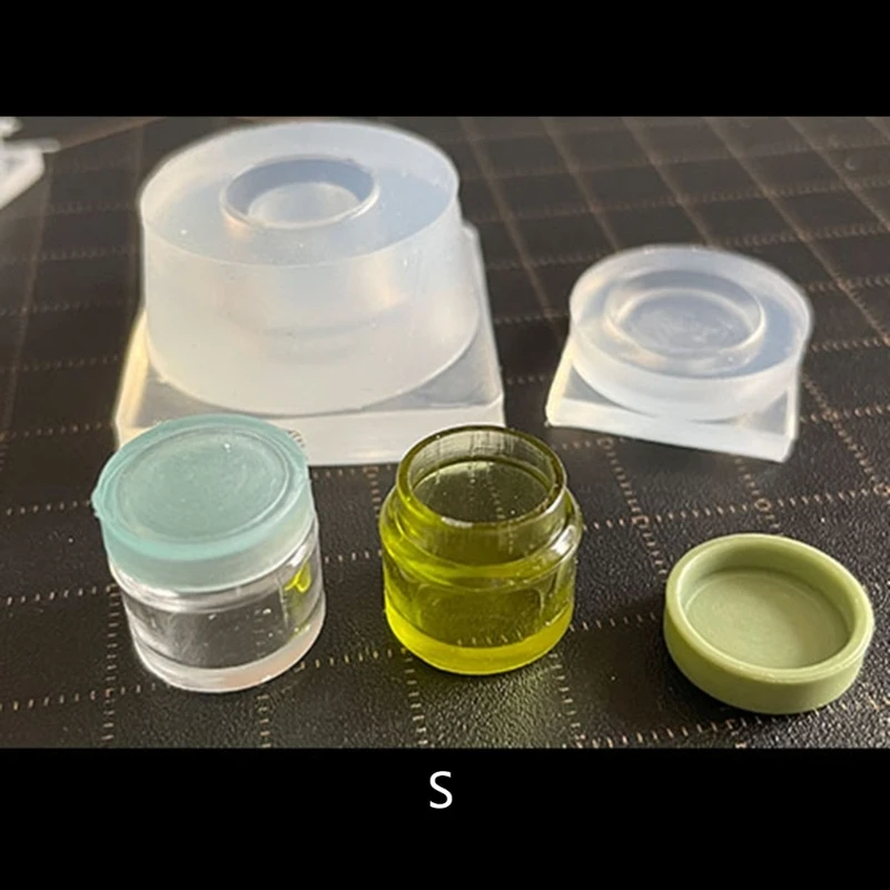 

Силиконовая форма в виде 3D банка, мини-бутылки, формы из эпоксидной смолы, маленькая декоративная форма для подвесок, хороший подарок «сделай сам» для изготовления украшений