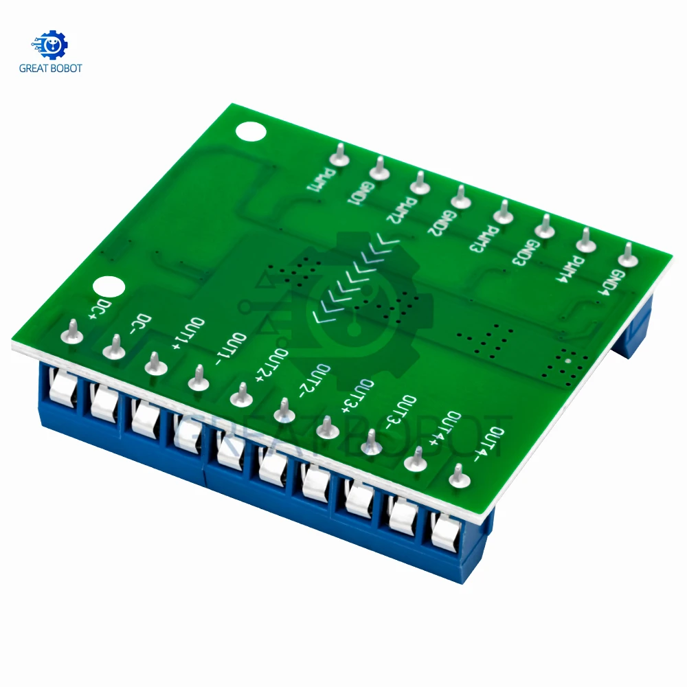 MOSFET 4-Channel Pulse-Triggered Switch Controller Board PWM Optocoupler Isolation Motor LED Lighting DC5V-20V