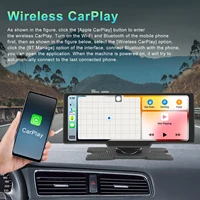 Podofo Écran tactile intelligent 10,26'' Lecteur multimédia CarPlay Android Auto Airplay Mirror Cast Bluetooth FM Moniteur de voiture Superlink Commande vocale Lecteur automobile 2