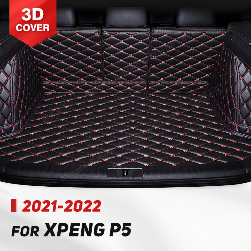 

Автомобильный коврик для багажника с полным покрытием для XPENG P5 2021 2022, коврик для багажника автомобиля, подкладка для груза, внутренняя Защитная подкладка, аксессуары