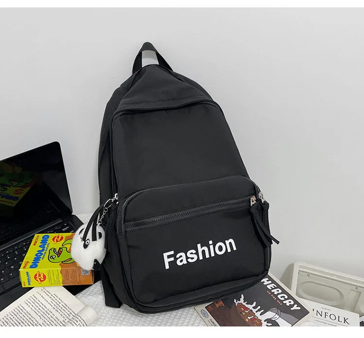 Solid Color College Schoolbag The Simple Girl Backpack High School Backpack Kids Bags Rugzak Kids Bag Plecak Mochila Escolar